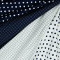 Preview: Baumwollstoff Petit Dots navy blau