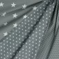 Preview: Baumwollstoff Stars Sterne auf grau - Poppy Design
