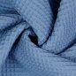 Preview: Waffelpiqué Uni blau