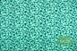 Preview: Jersey Punkte waterwashed grün blau auf mint
