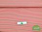 Preview: French Terry Lurex Stripe - Glitzer Streifen creme indischrot