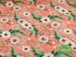 Preview: Jersey rosa Japanrose (Eustoma) auf coral