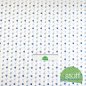Preview: Baumwollstoff Patoune kleine Tatzen blau