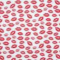 Preview: Baumwollstoff Kisses weiß - Poppy Design