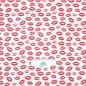 Preview: Baumwollstoff Kisses weiß - Poppy Design