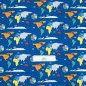 Preview: Baumwollstoff "Travel around the World"