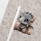 Preview: French Terry Panel kleine Drache - Smoki