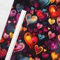 Preview: Baumwollstoff Herzen "Lots of Love"