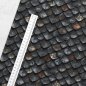 Preview: French Terry schwarze Drachenschuppen - AllOver -