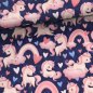 Preview: French Terry Herzen "Valentine Einhorn" AllOver