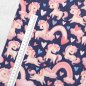 Preview: French Terry Herzen "Valentine Einhorn" AllOver