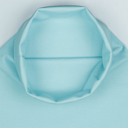 Preview: Bündchen Feinripp Uni eisblau