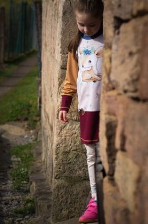 Preview: EP French Terry Panel - Woodland Reh