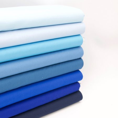 Preview: Baumwollstoff Uni Babyblau