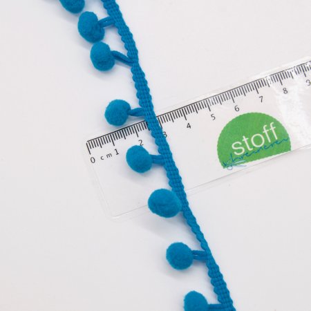 Preview: Pompon Bommelborte aqua