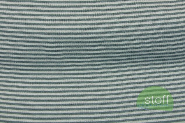 Preview: Bündchen Feinripp Streifen mint