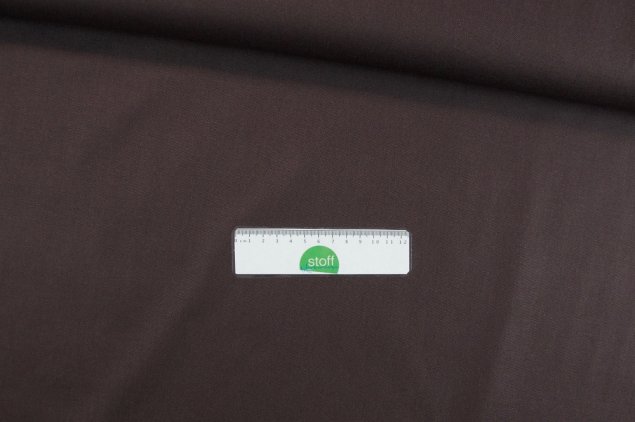Canvas 100% Baumwolle Uni braun