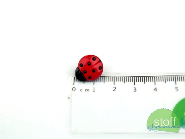 Preview: Knopf Marienkäfer