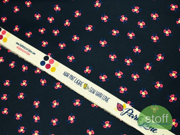 Baumwollstoff "Park Lane" Lilly Pond dunkelblau