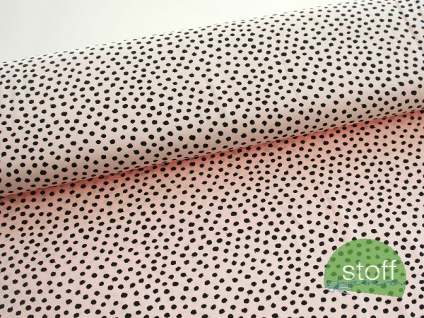 Jersey DOTS auf hellrosa