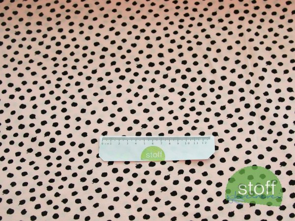 Jersey DOTS auf hellrosa