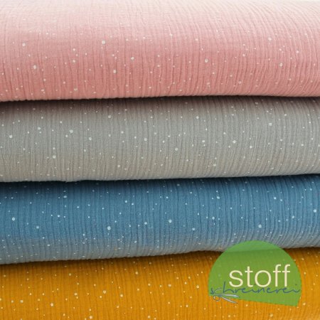 Preview: Musselin Hydro Spritzer senf gelb Preview: Musselin Hydro Spritzer senf gelb