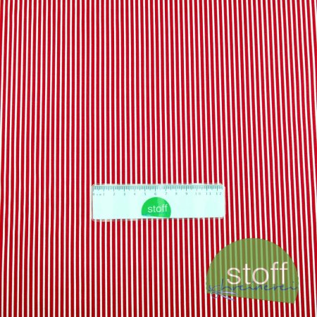 Baumwollstoff Stripe rot von Poppy Design