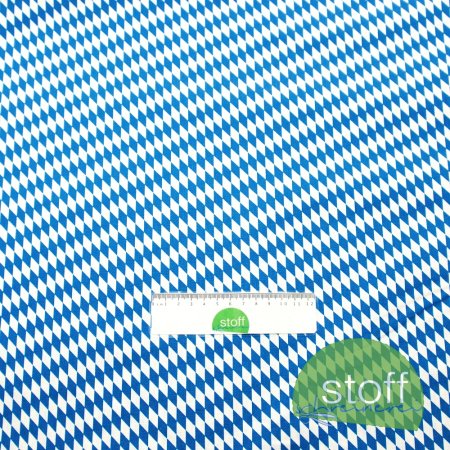 Preview: Baumwollstoff Bayernraute klein