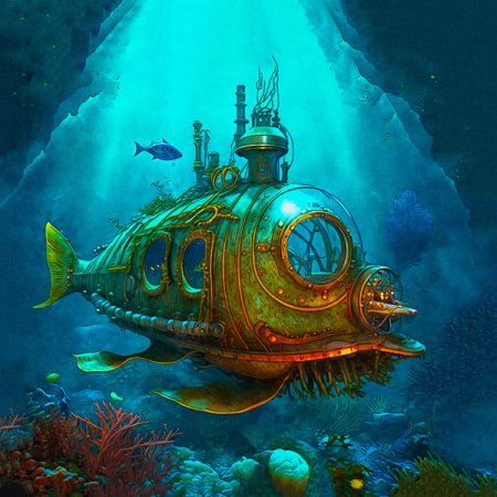 Samt Panel "U-Boot Nautic"