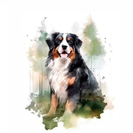 Velour Panel „Berner Sennenhund“