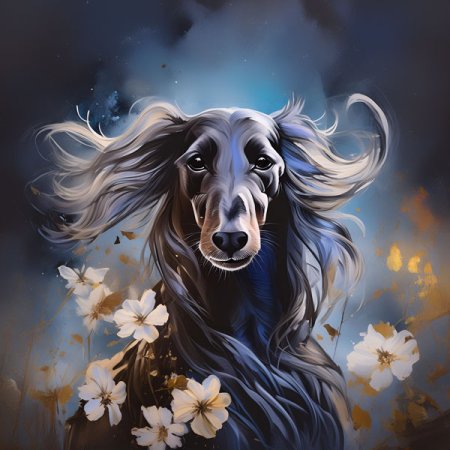 Velour Panel Windhund Aro