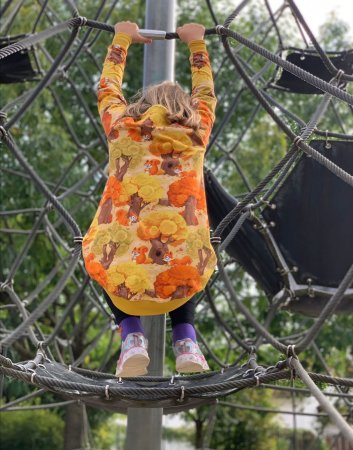 Preview: French Terry Eigenproduktion Eichhörnchen