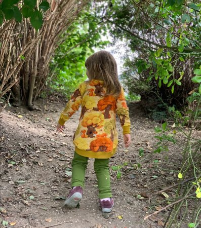 Preview: French Terry Eigenproduktion Eichhörnchen