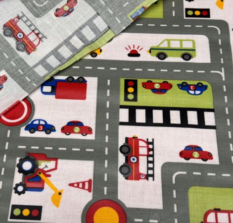 Preview: Baumwolle laminiert Straßen - Coupon Preview: Baumwolle laminiert Straßen - Coupon