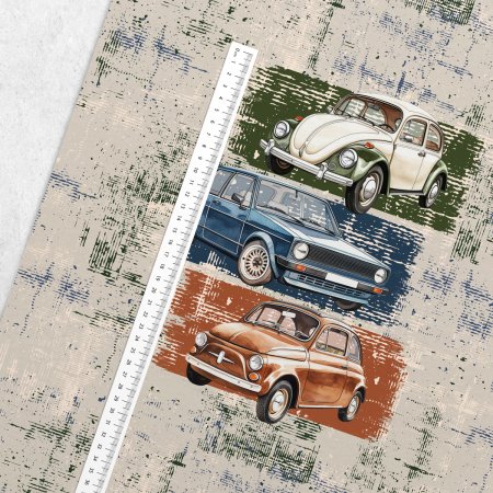 Preview: French Terry Panel Auto Klassiker - VW Golf - Käfer - Fiat