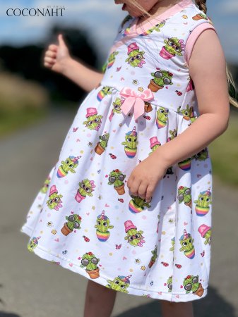 Preview: EP French Terry Kombistoff Funny Cactus - Kakteen