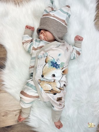 Preview: EP French Terry Panel - Woodland Reh