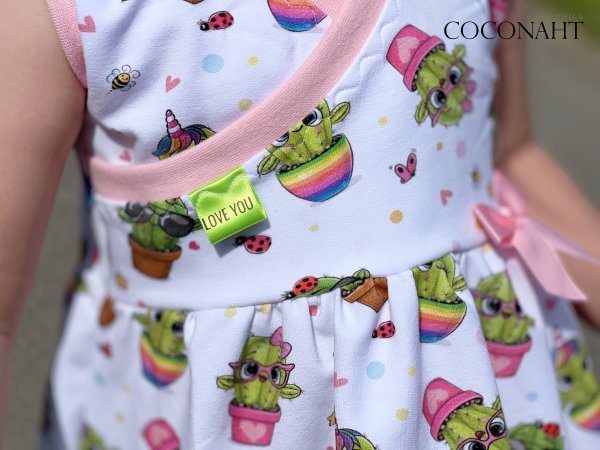 Preview: EP French Terry Kombistoff Funny Cactus - Kakteen