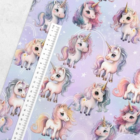 Preview: French Terry "Magisches Einhorn"