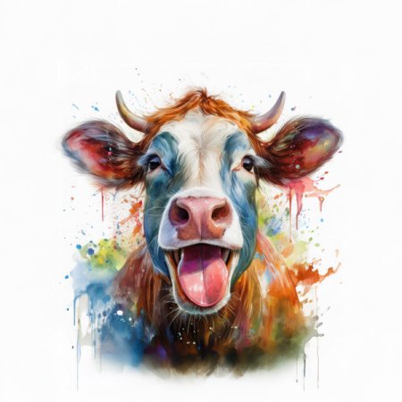 Velours-Panel Kuh Luise