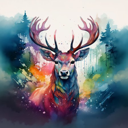 Velour Panel Splash - Hirsch