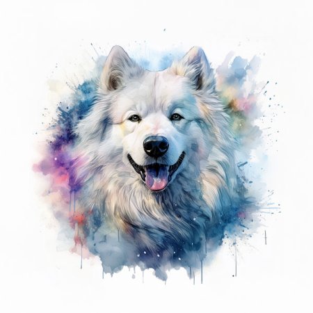 Velour Panel Samojede Splash