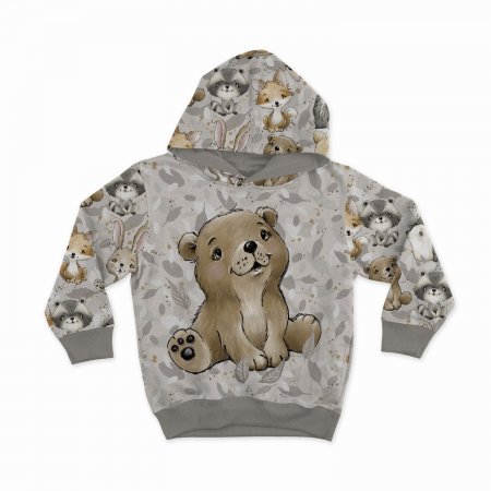 Preview: French Terry Panel - Waldtiere 3.0 - Bär