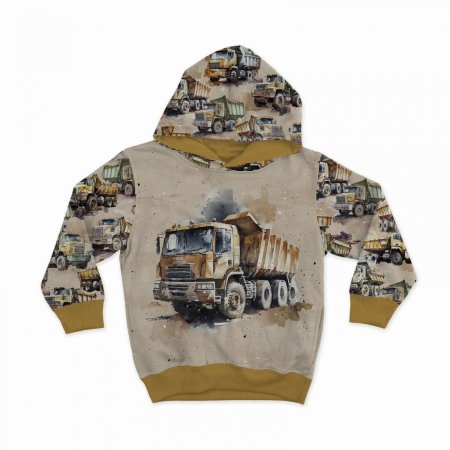 Preview: French Terry "Kipper Baufahrzeug"