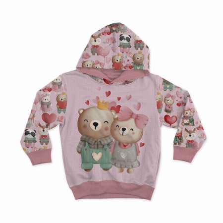 Preview: French Terry - Panel "Happy Valentine Bears"
