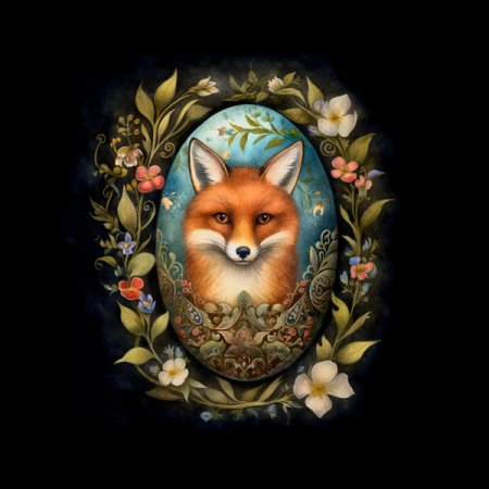 Velours-Panel Osterei Fuchs