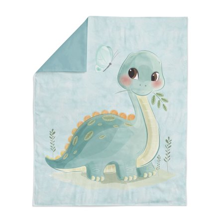 Baumwoll - Panel L Dino blau