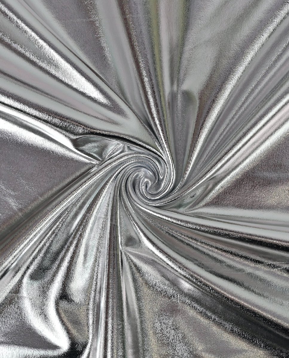 Lamé - silber /grau