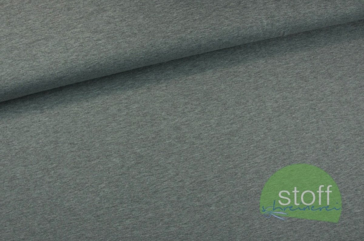 Jersey Uni Melange grau
