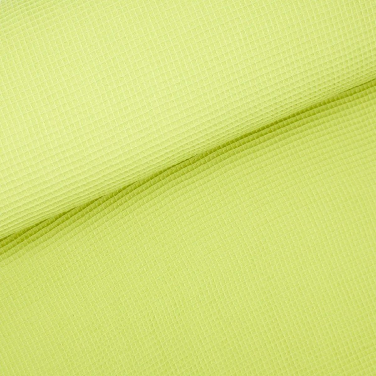 Waffelpiqué Uni lime